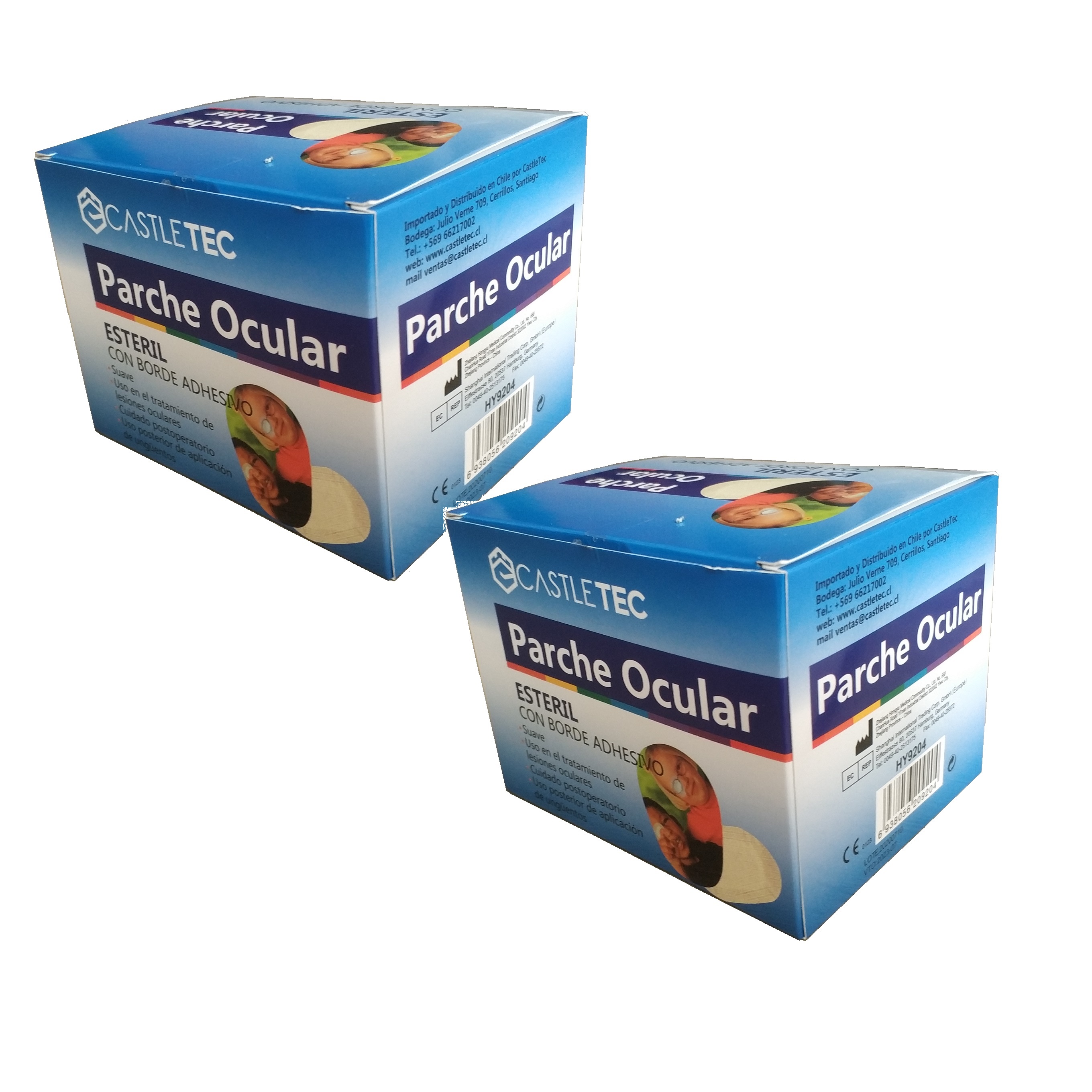 PACK 2 CAJAS DE PARCHE OCULAR TOTAL 100 UNIDADES COLOR PIEL - 1
