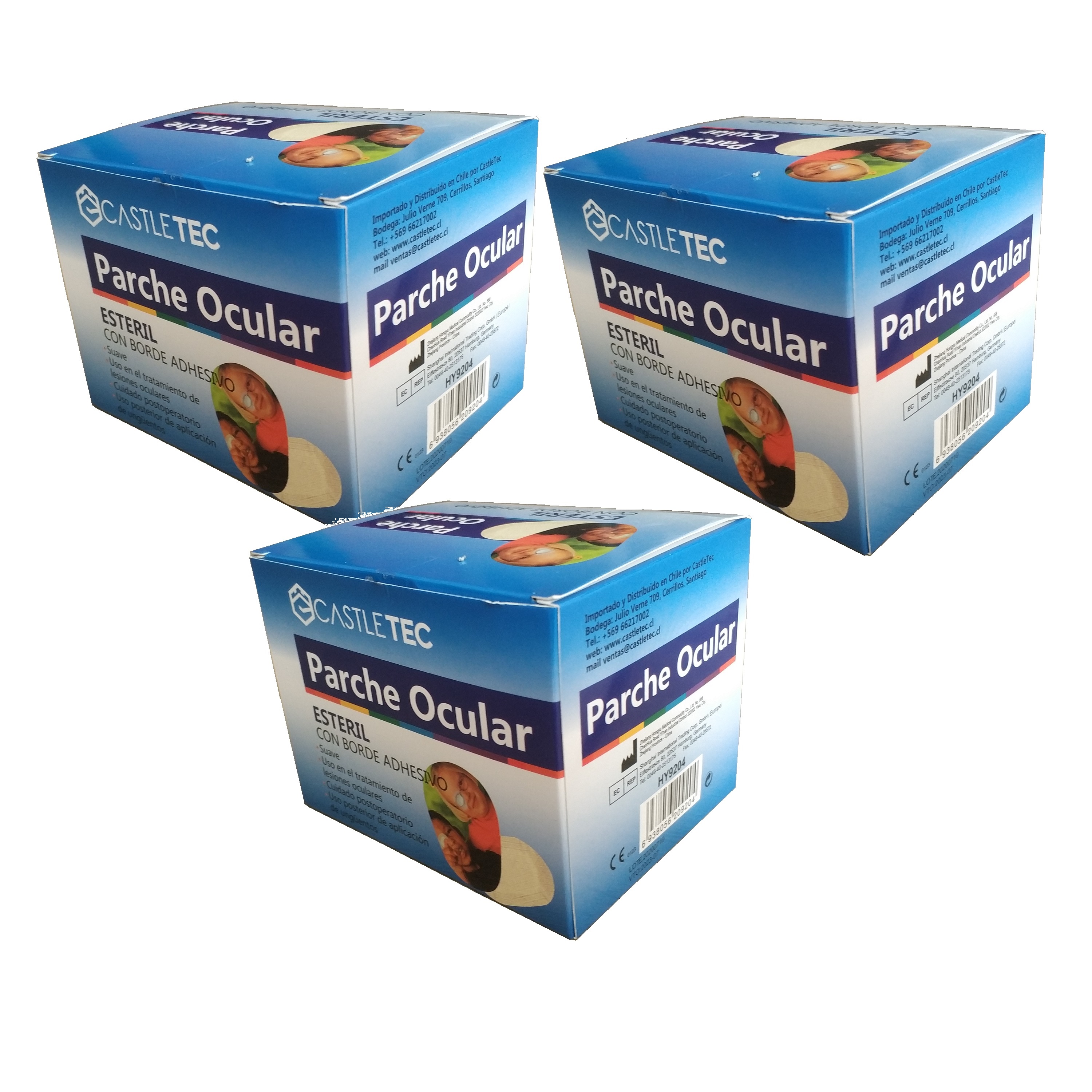 PACK 3 CAJAS DE PARCHE OCULAR TOTAL 150 UNIDADES COLOR PIEL - 1