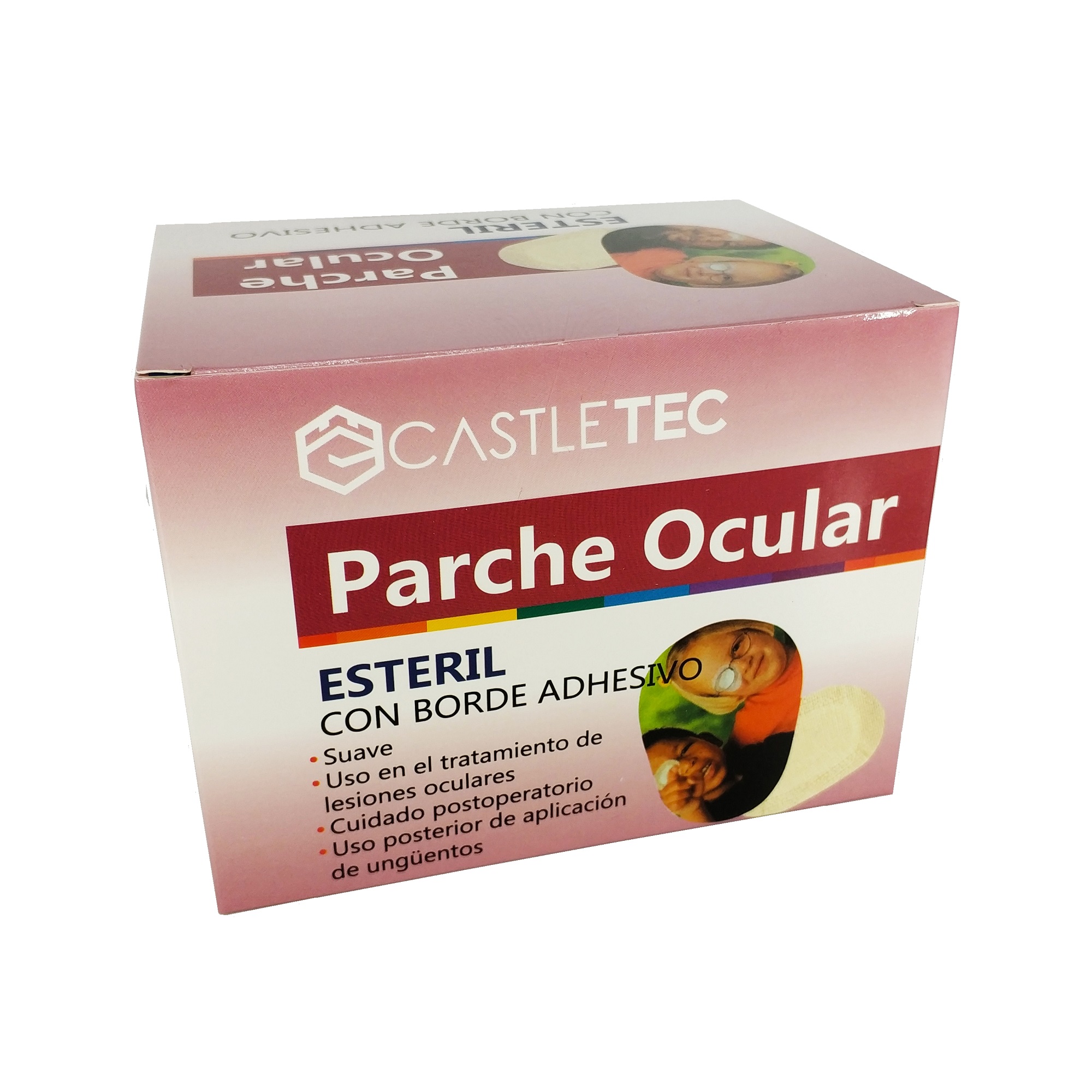 PARCHE OCULAR 50 UNIDADES COLOR BLANCO - 4