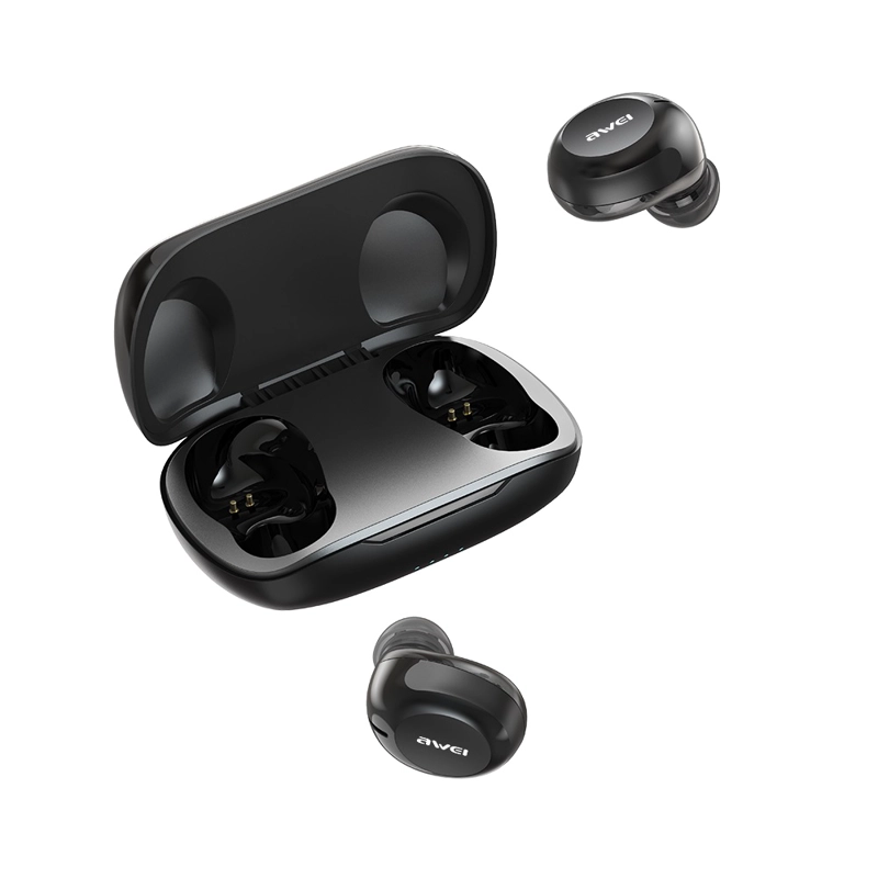 AUDÍFONOS AWEI TRUE WIRELESS T20 BLUETOOTH CAJA CARGA - 1