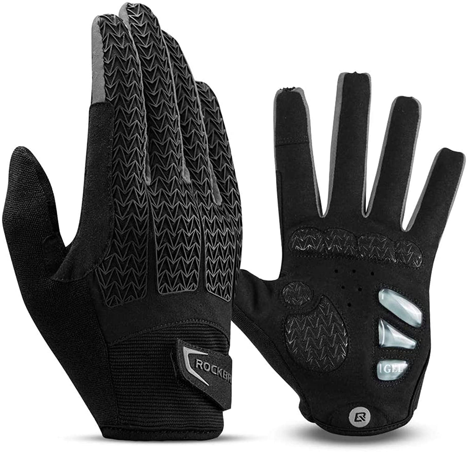 GUANTES PARA BICICLETA / CICLISMO ROCKBROS S169-1BGR Negro XXL