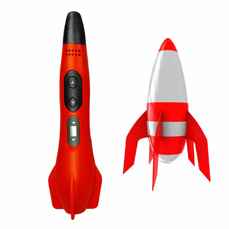 LAPIZ IMPRESORA 3D MISIL SMAFFOX SMA-2 + 54MTS - ROJO - 4