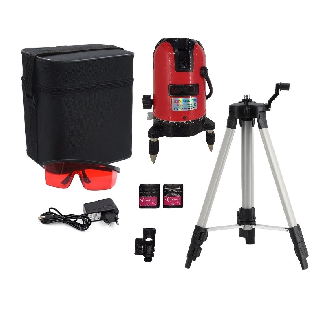 NIVEL CASTLETEC LÁSER 5 LÍNEAS AUTOANTE REC H5G + TRIPODE - 1