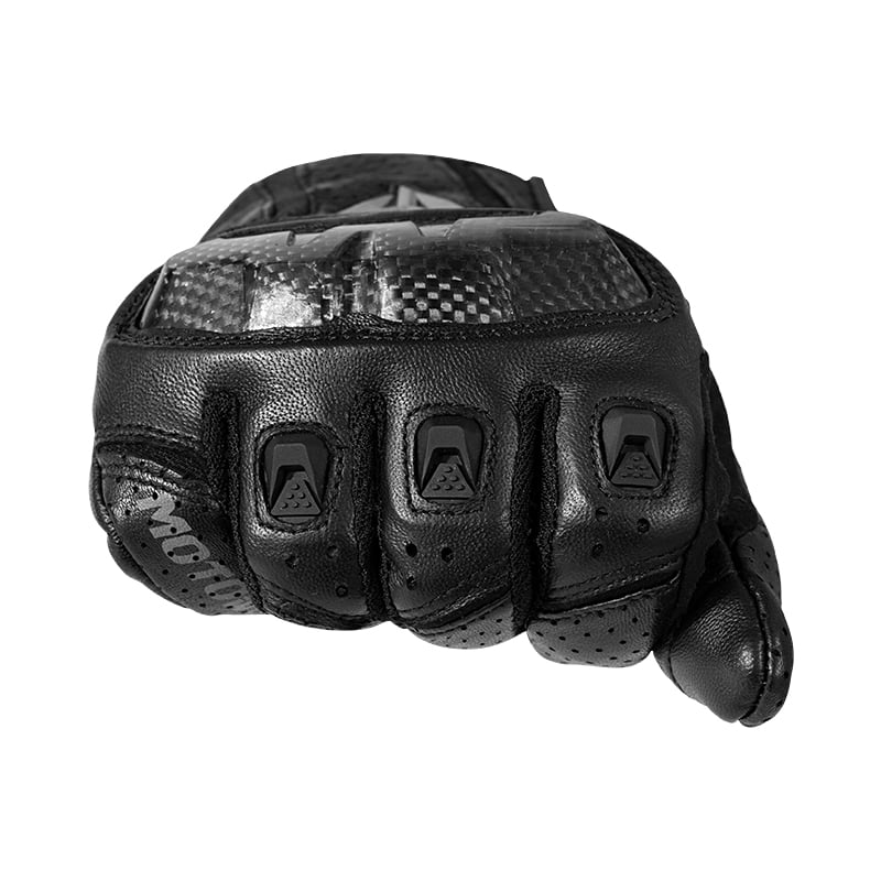 GUANTES PARA MOTOCICLISMO MOTOWOLF DE CUERO MDL0305 - NEGRO - 4