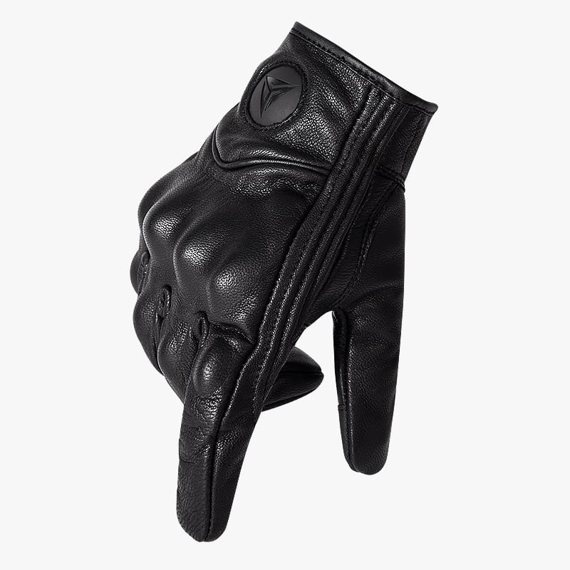 GUANTES PARA MOTOCICLISMO MOTOWOLF DE CUERO LISO 0302 - 1