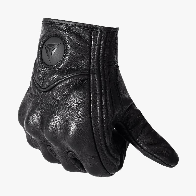 GUANTES PARA MOTOCICLISMO MOTOWOLF DE CUERO LISO 0302 - 4