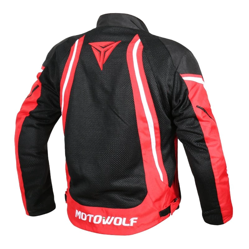 CHAQUETA MOTOWOLF PARA MOTOCICLISMO OXFORD 600D 0505 ROJA - 3
