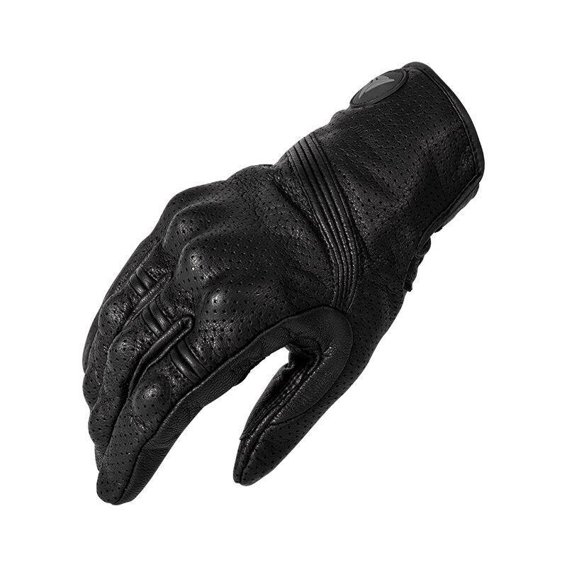 GUANTES PARA MOTOCICLISMO MOTOWOLF DE CUERO PERFORADO 0303 - 1