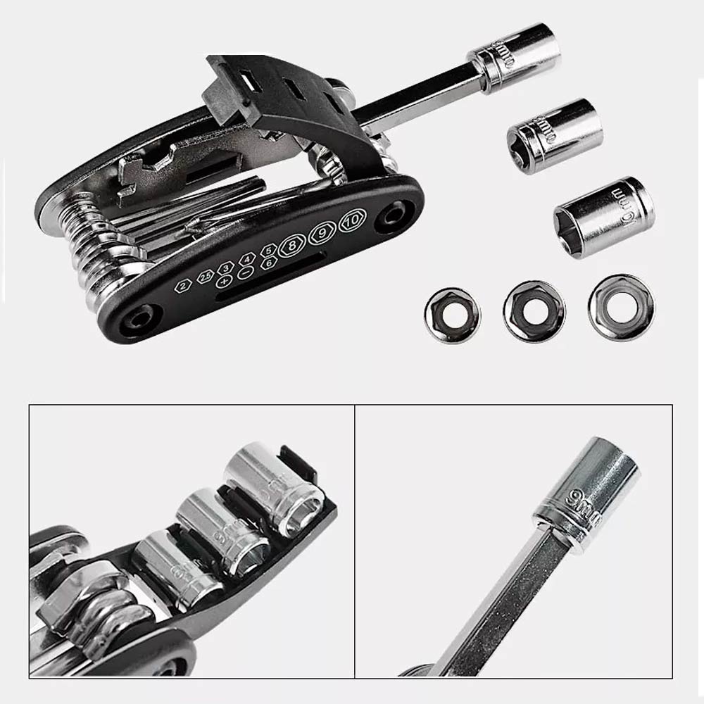 KIT ROCKBROS HERRAMIENTAS MULTIFUNCIONAL 16 EN 1 GJ1601 ACERO GALVANIZADO - 2