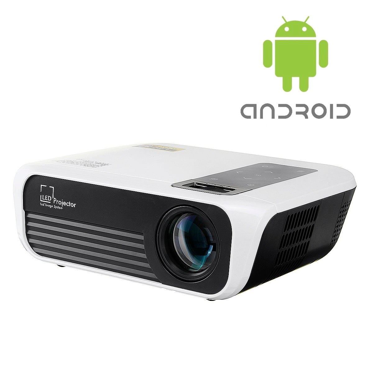 PROYECTOR CASTLETEC LED T8 ANDROID WIFI FULL HD 1080P 4500 LUX MIRACAST - 1