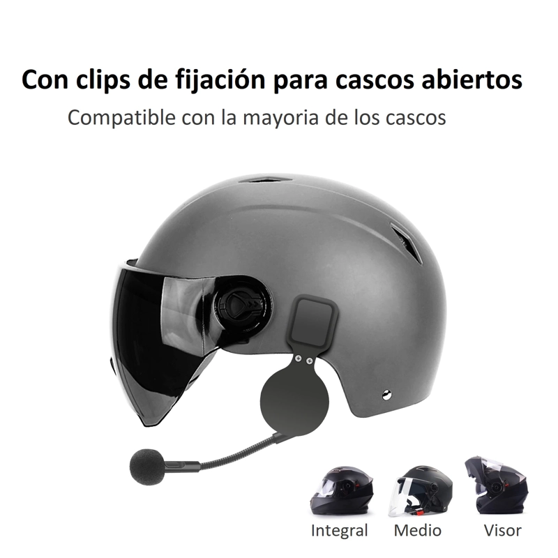 AUDÍFONOS CASTLETEC MANOS LIBRES CASCO MOTO M6 BLUETOOTH - 3