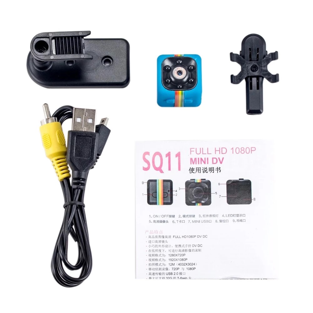 CÁMARA ESPÍA QUELIMA 1080P SQ11 MINI DVR - 4