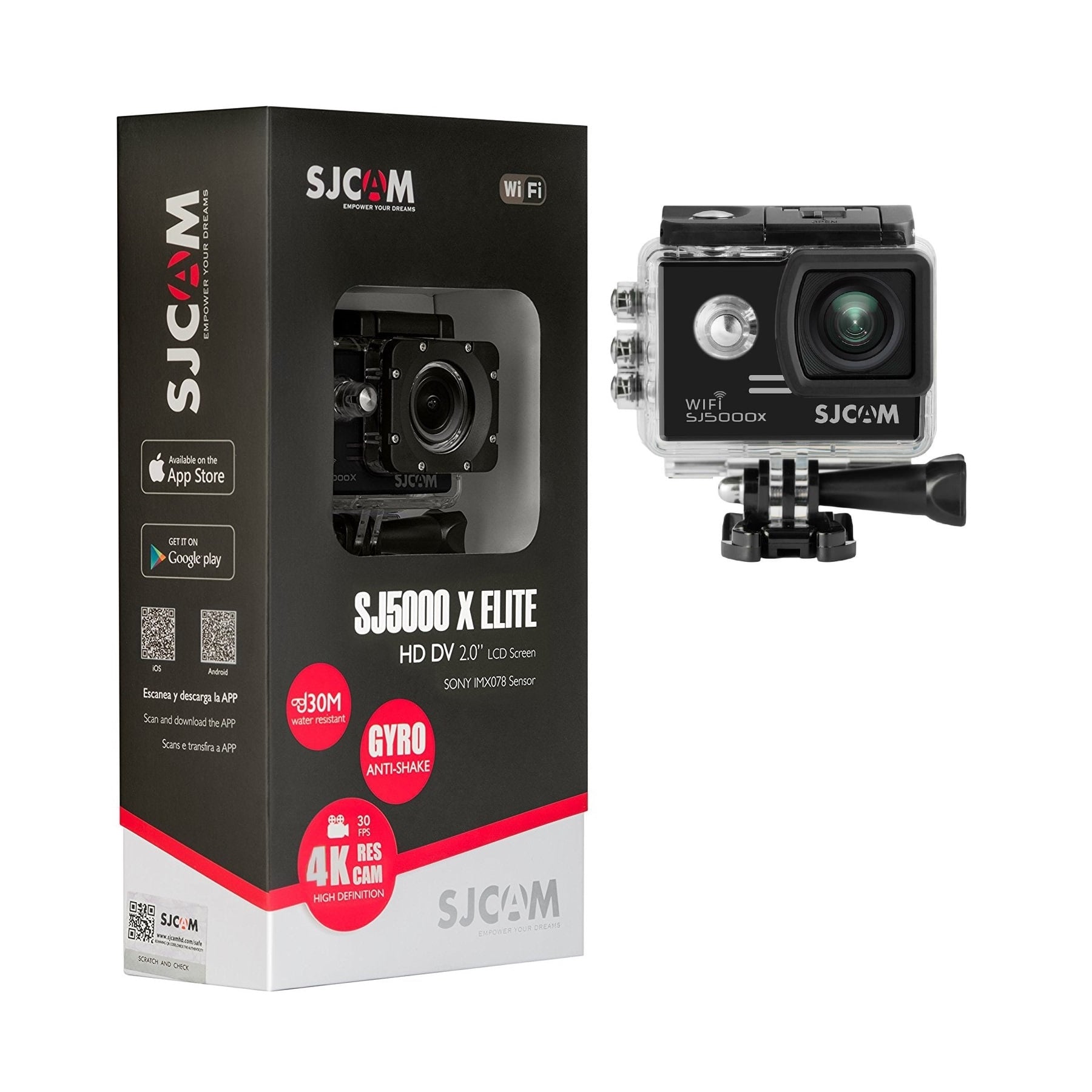 CÁMARA DEPORTIVA SJCAM WI-FI 4K SJ5000X GYRO ESTABILIZADOR - 1