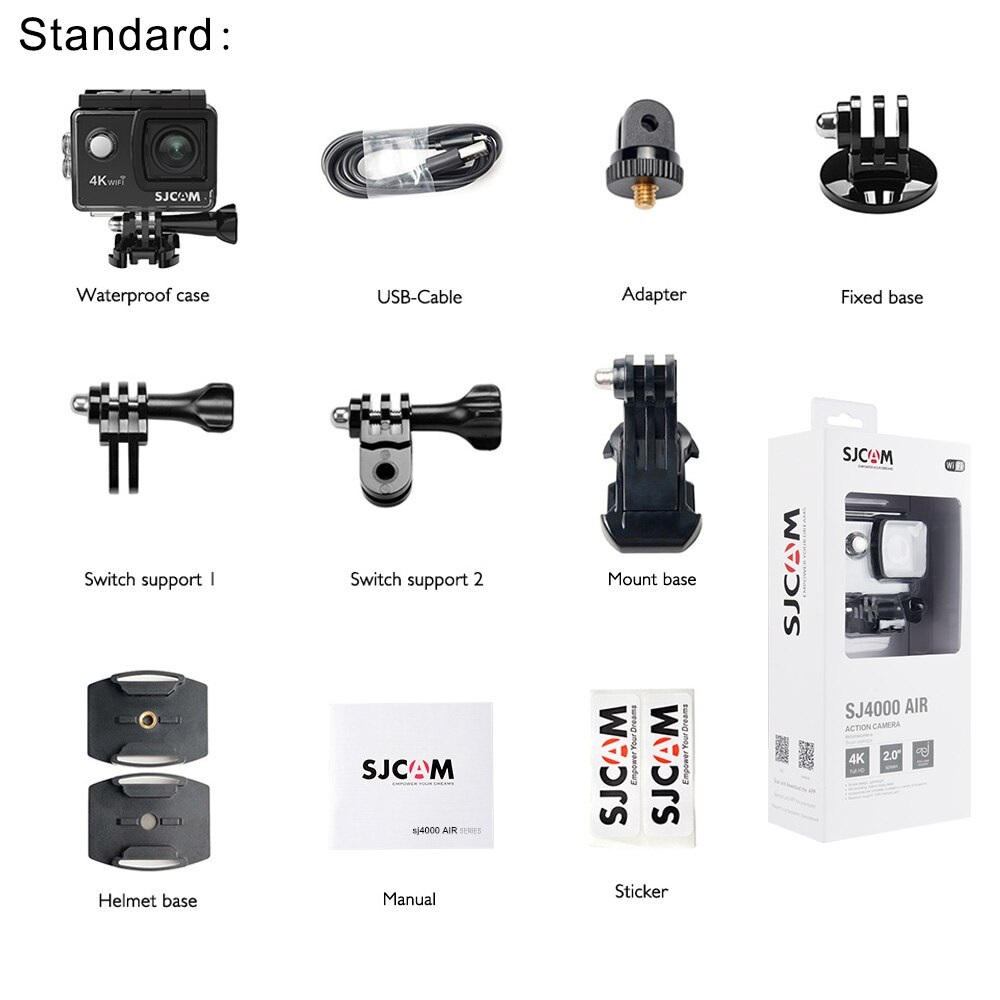 CÁMARA DEPORTIVA SJCAM WI-FI 4K SJ4000 AIR CÁMARA SUMERGIBLE - 4