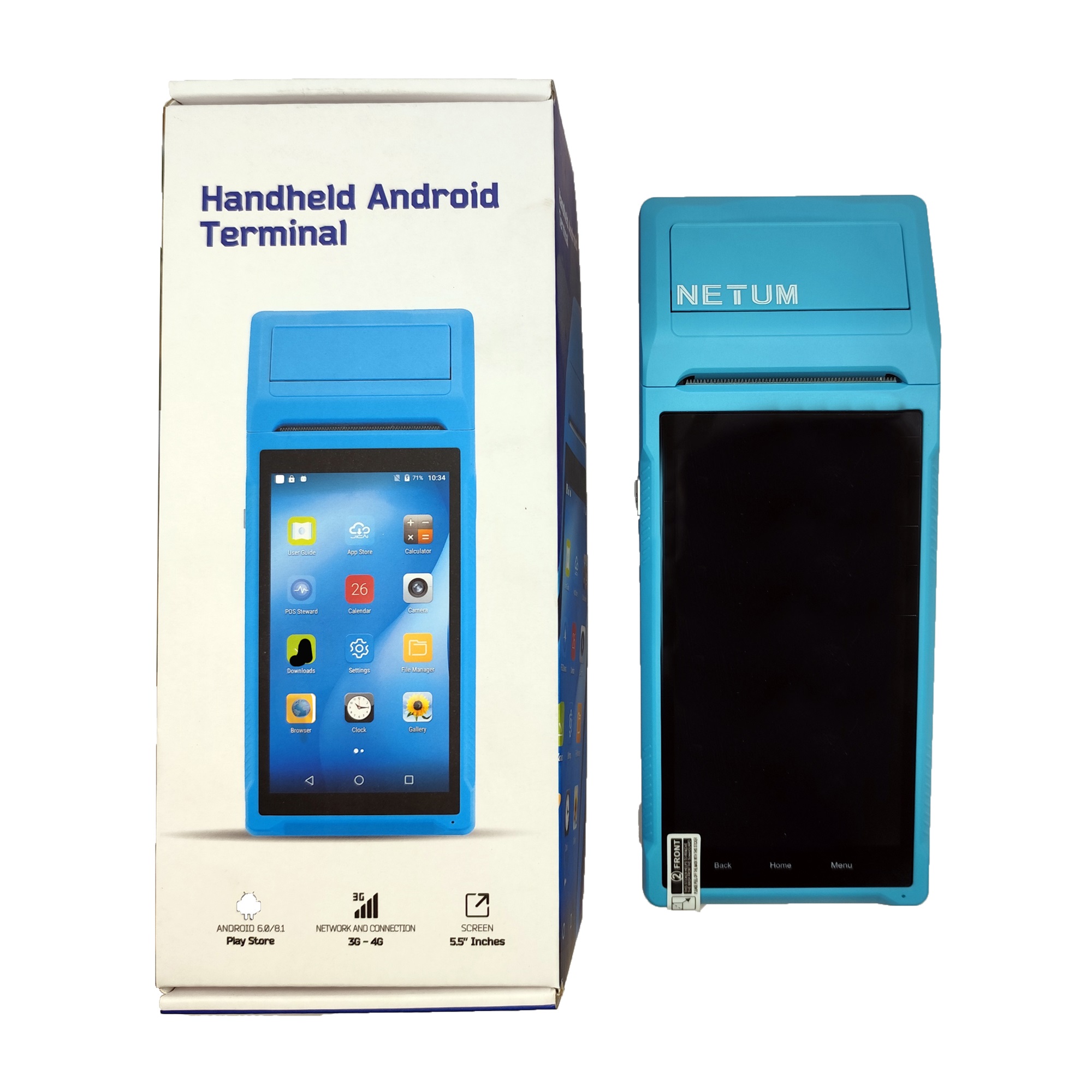 TERMINAL POS ANDROID WIFI BLUETOOTH IMPRESORA TERMINA PDA58 - 7