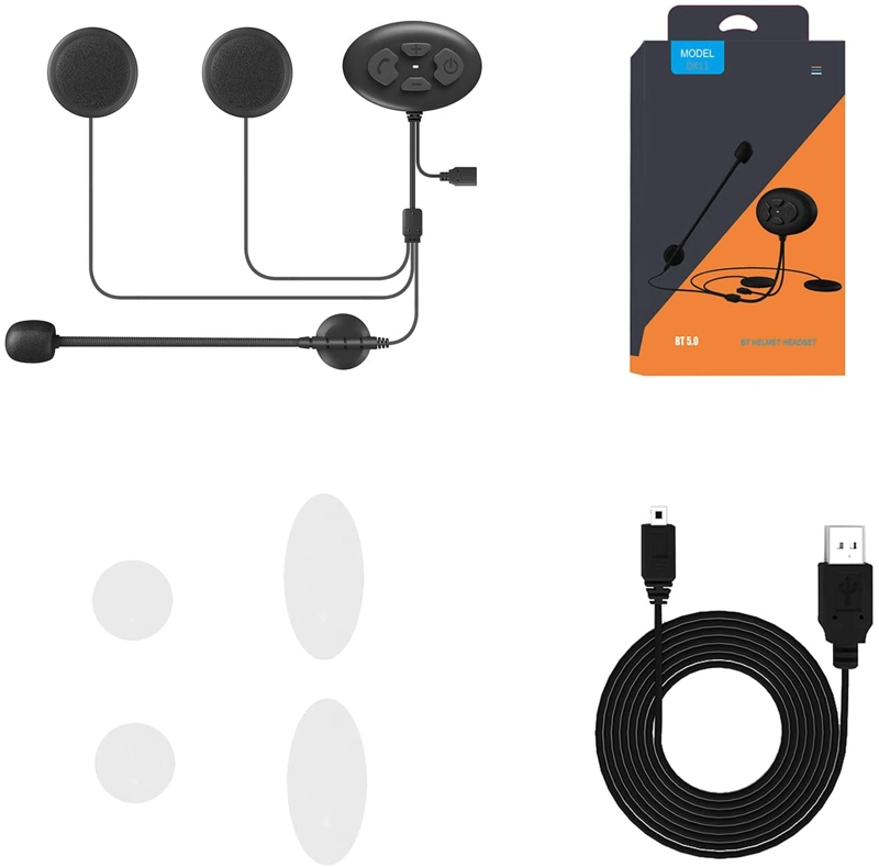 AUDÍFONOS CASTLETEC MANOS LIBRES CASCO MOTO RADIO FM DK11 BLUETOOTH - 4