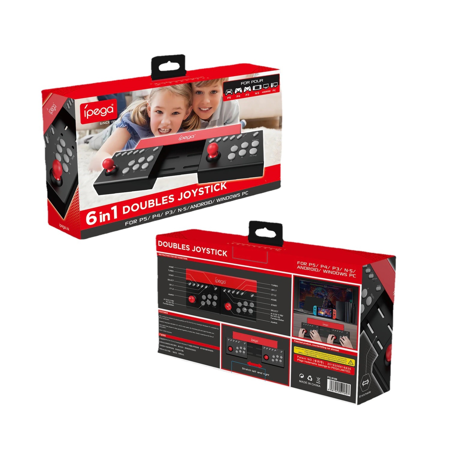 JOYSTICK IPEGA DOBLE P5/P4/P3/N.S/ANDROID/PC 9189 - 4