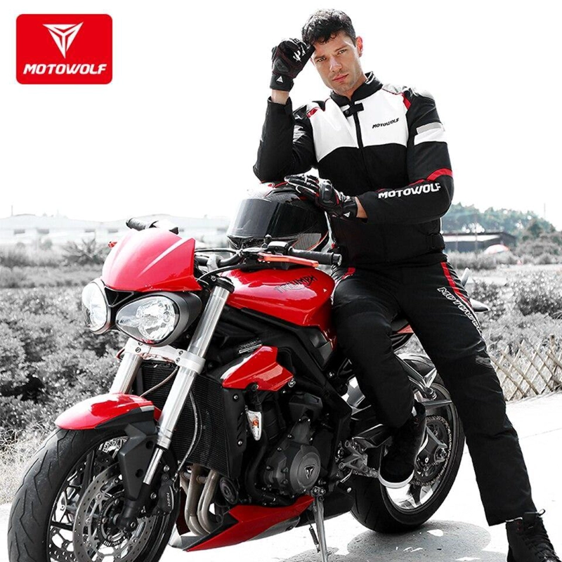 CHAQUETA PARA MOTOCICLISMO OXFORD 610D MOTOWOLF 0509 - RED - 2