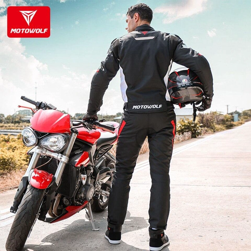 CHAQUETA PARA MOTOCICLISMO OXFORD 610D MOTOWOLF 0509 - RED - 3
