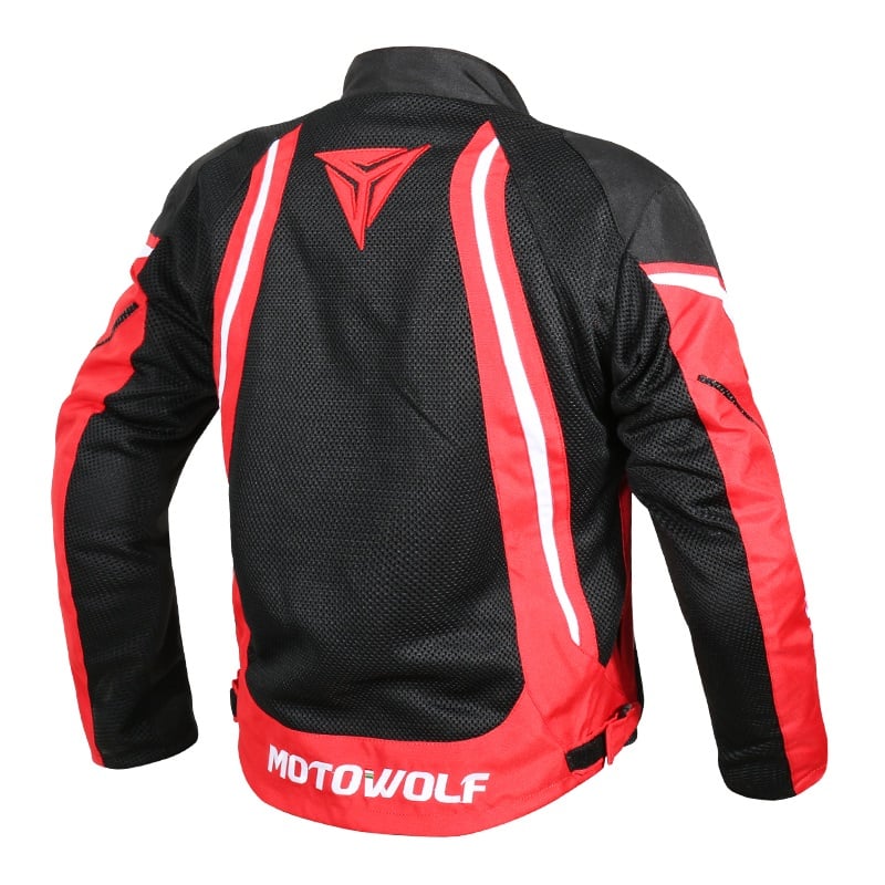 CHAMARRA PARA MOTOCICLISMO OXFORD 600D MOTOWOLF 0505 - ROJA - 3