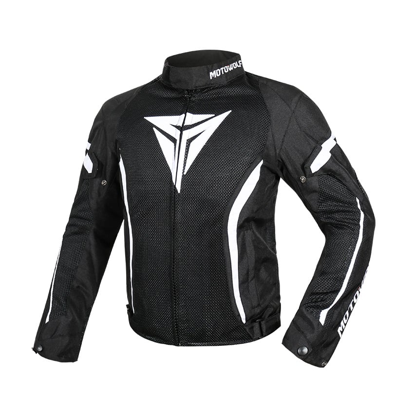 CHAMARRA PARA MOTOCICLISMO OXFORD 600D MOTOWOLF 0505 - NEGRO - 1