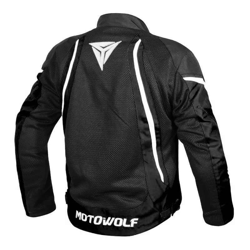 CHAMARRA PARA MOTOCICLISMO OXFORD 600D MOTOWOLF 0505 - NEGRO - 3