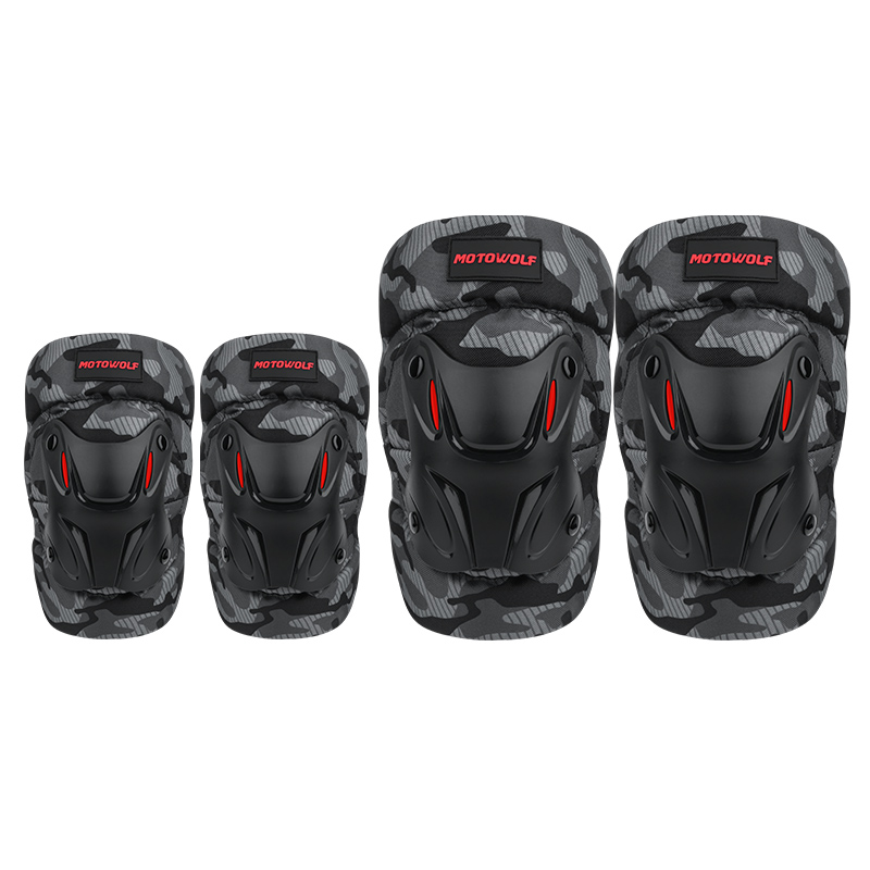RODILLERAS Y CODERAS MOTOWOLF CORTA MOTOCICLISMO 1010 CAMUFLAJE - 2