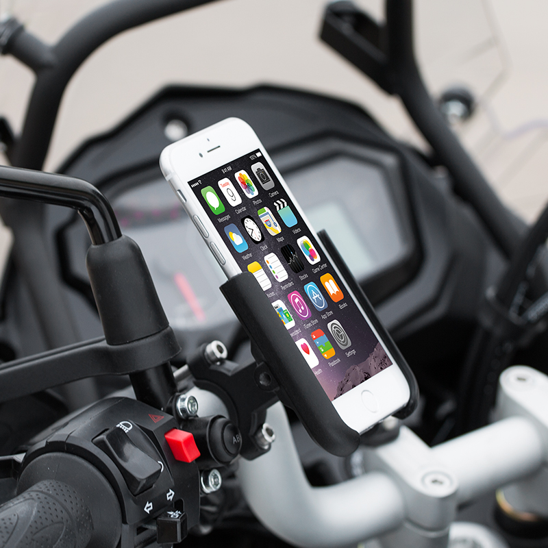 SET MOTOWOLF SOPORTE PARA CELULAR + CARGADOR USB AJUSTABLE 2809 - 3