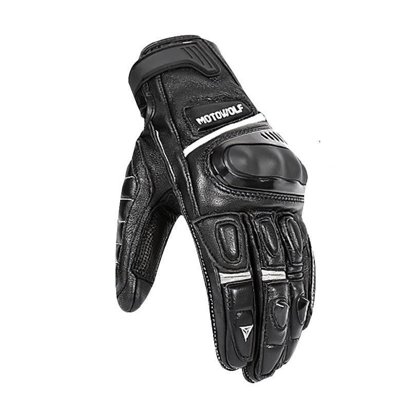 GUANTES DE CUERO MOTOWOLF PARA MOTOCICLISMO 0306 - 1