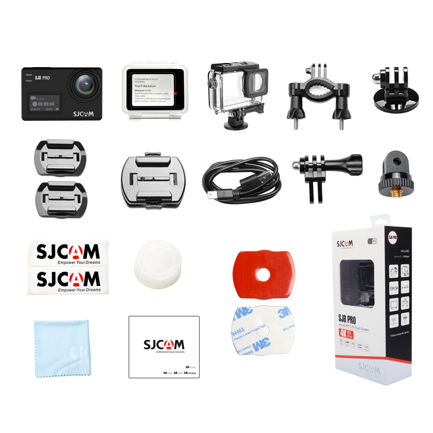 CÁMARA DEPORTIVA SJCAM WI-FI 4K 60FPS SJ8 PRO DUAL ESTABILIZADOR GIROSCOPICO - 4