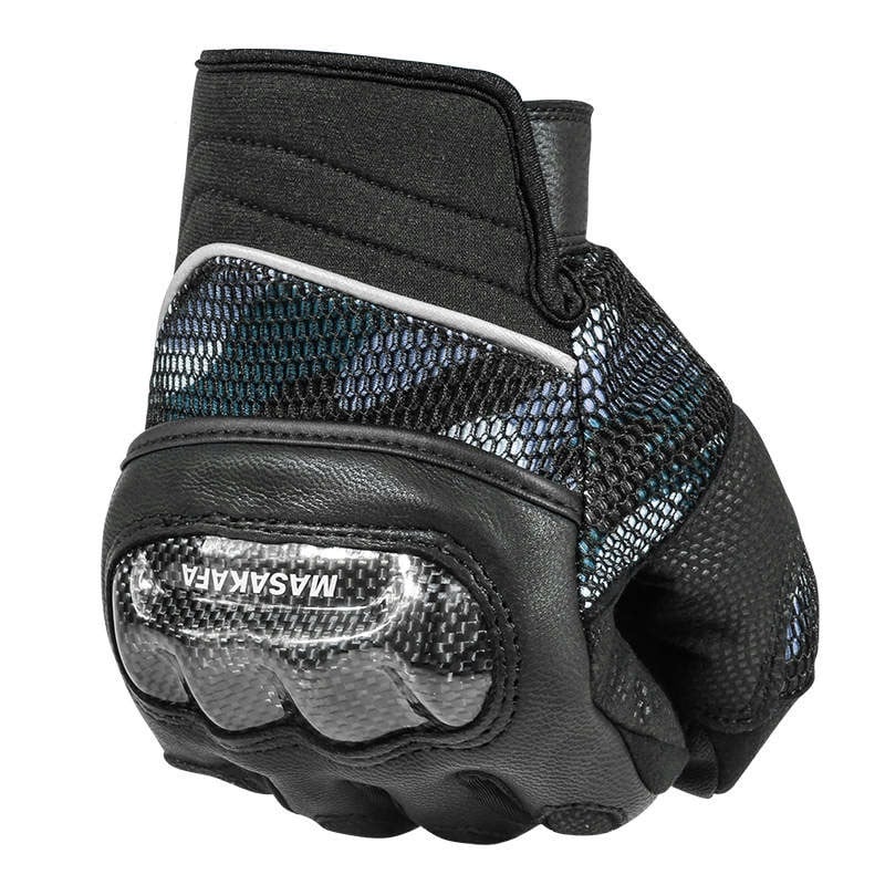 GUANTES MOTOCICLISMO MOTOWOLF MASAKAFA 0319 - CAMUFLAJE AZUL - 2