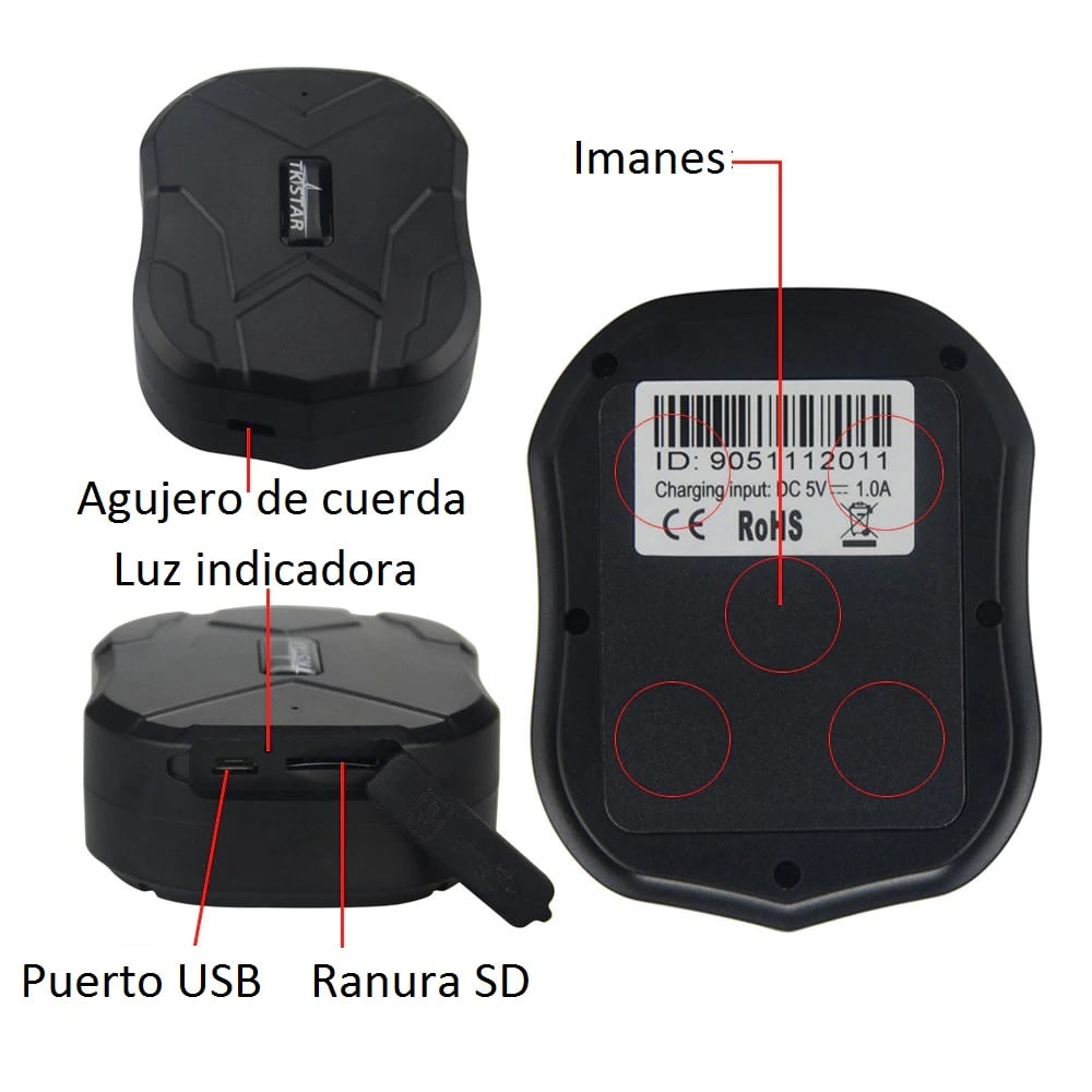RASTREADOR INALAMBRICO GPS 4G LTE TKSTAR TK905B 10.000 MAH + SIM - 3