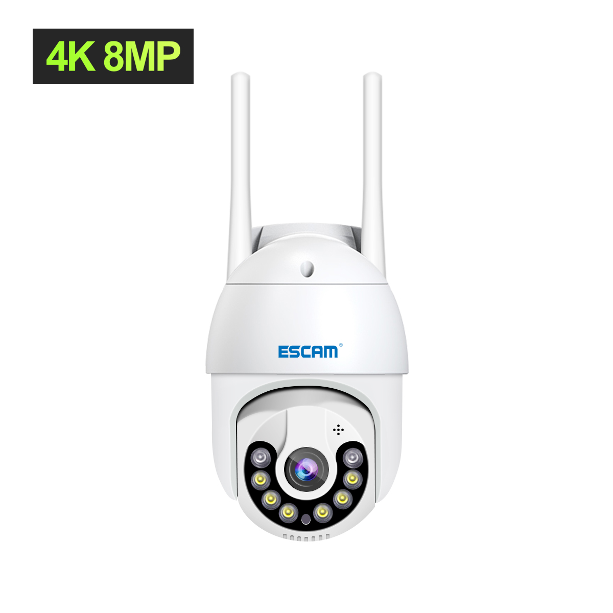 CÁMARA IP WIFI EXTERIOR 8MP 4K UHDV H.265 ESCAM QF800 - 3