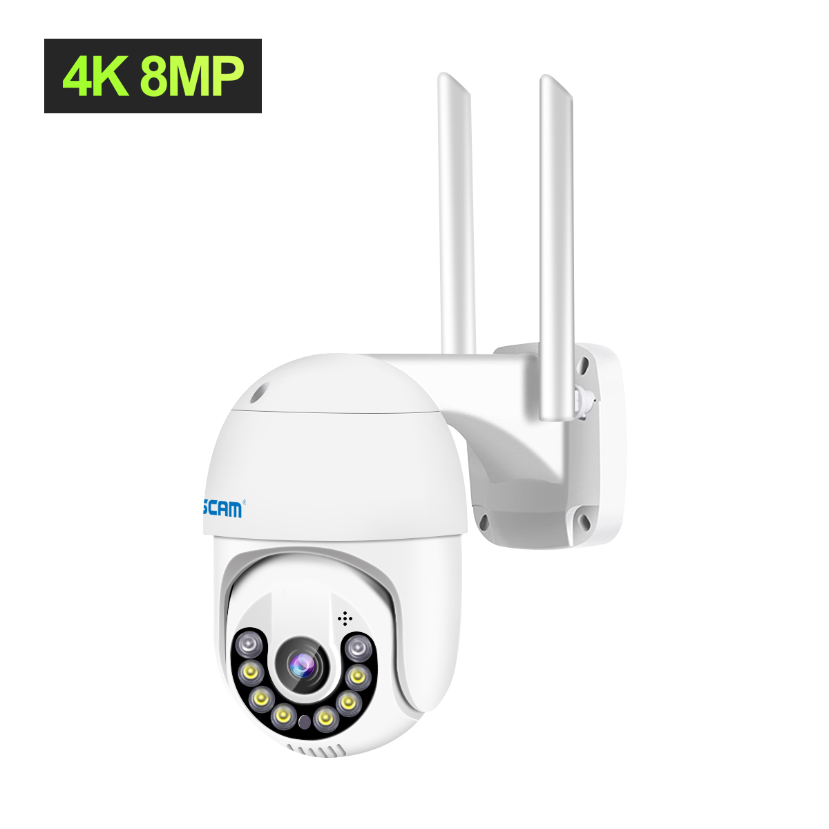 CÁMARA DE VIGILANCIA EXTERIOR 8MP 4K UHDV H.265 ESCAM QF800 - 2