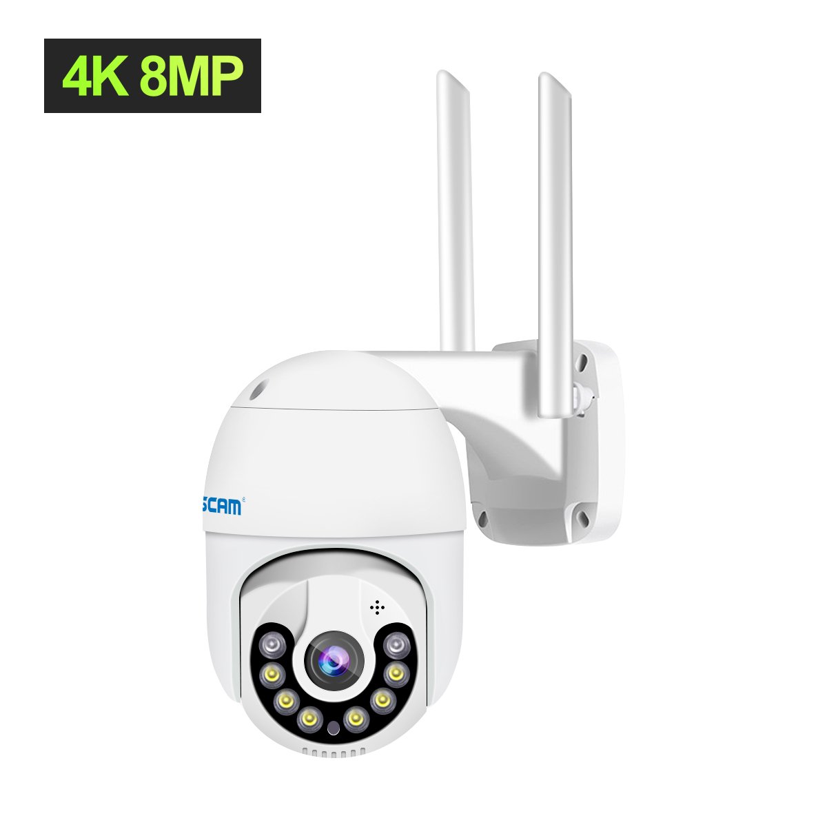 CÁMARA DE VIGILANCIA EXTERIOR 8MP 4K UHDV H.265 ESCAM QF800 - 4