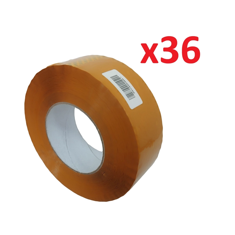 PACK X 36 HUINCHAS ADHESIVA CASTLETEC TRANSPARENTE 300 MTS 48MM ANCHO - 1