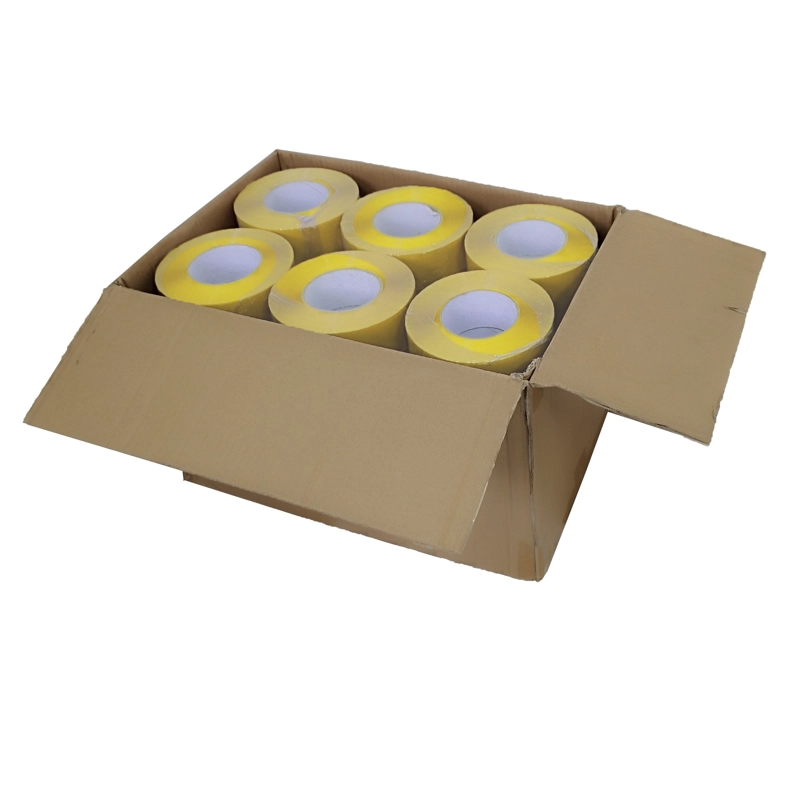 PACK X 36 HUINCHAS ADHESIVA CASTLETEC AMARILLA 300 MTS 48MM ANCHO - 4