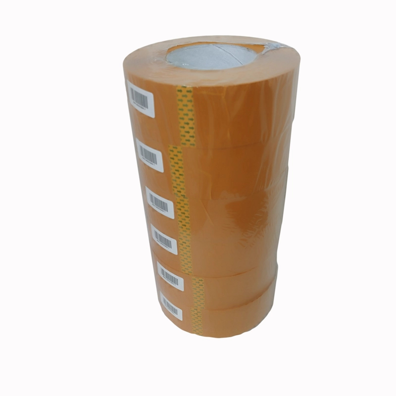 PACK X 6 HUINCHAS ADHESIVA CASTLETEC AMARILLA 300 MTS 48MM ANCHO - 1