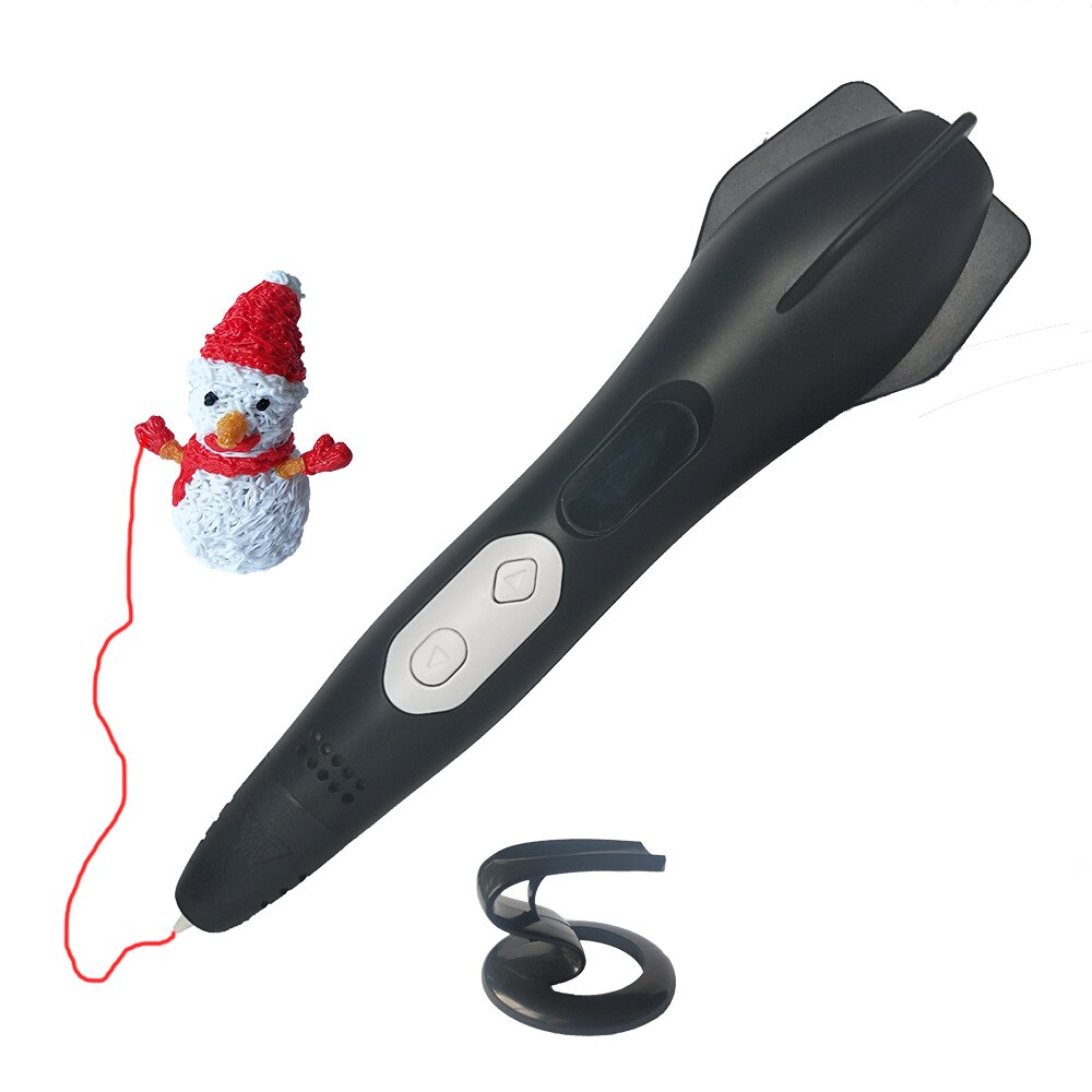 BOLIGRAFO DE IMPRESIÓN 3D MISIL SMAFFOX SMA-2 + 54MTS - NEGRO - 3