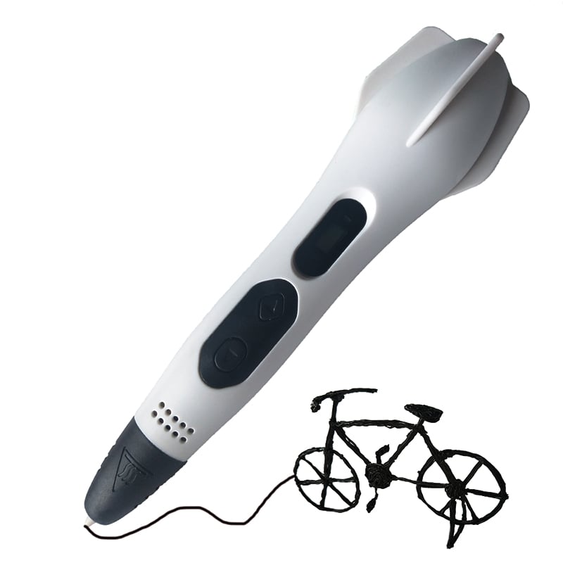 BOLIGRAFO DE IMPRESIÓN 3D MISIL SMAFFOX SMA-2 + 54MTS - GRIS - 3