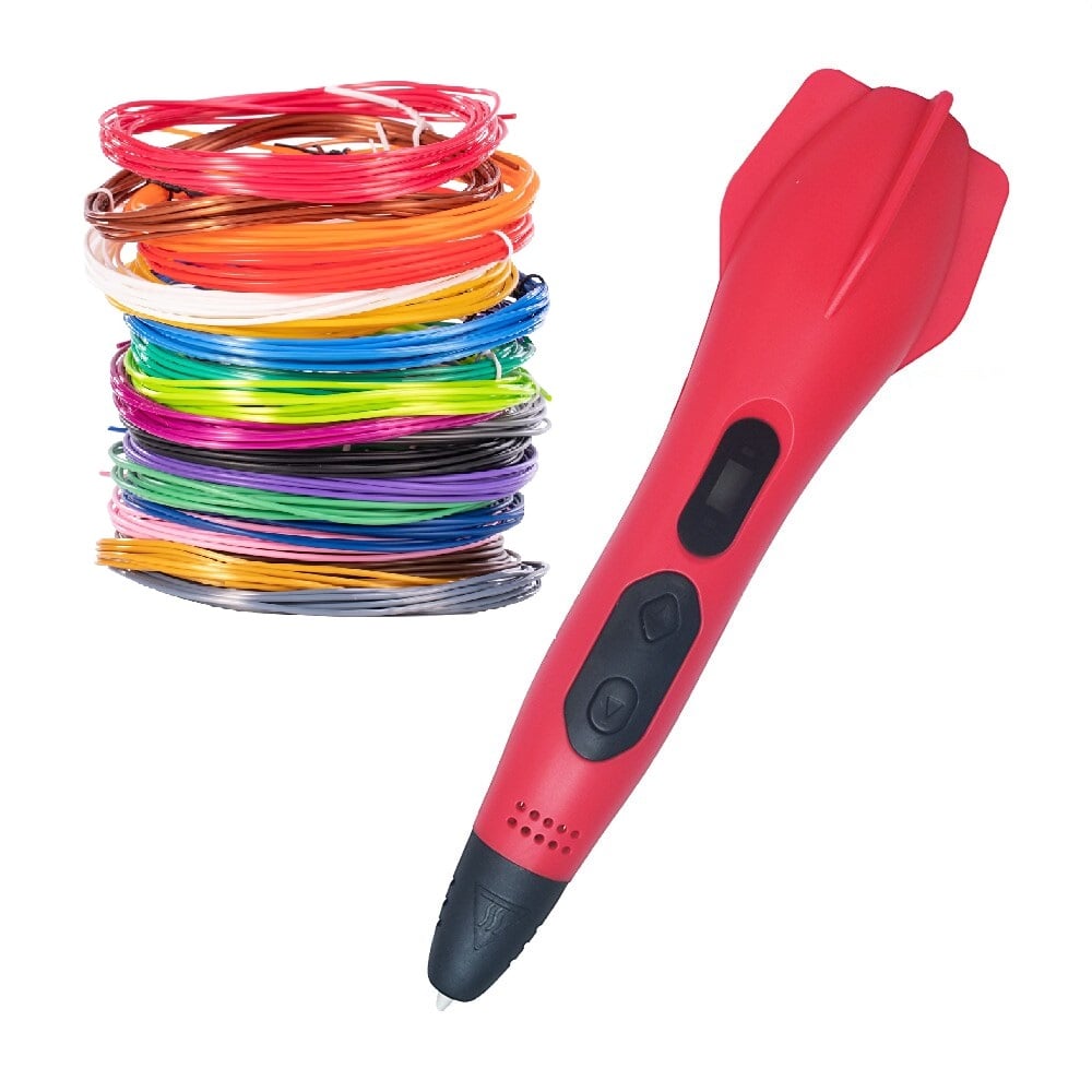 BOLIGRAFO DE IMPRESIÓN 3D MISIL SMAFFOX SMA-2 + 54MTS - ROJO - 1