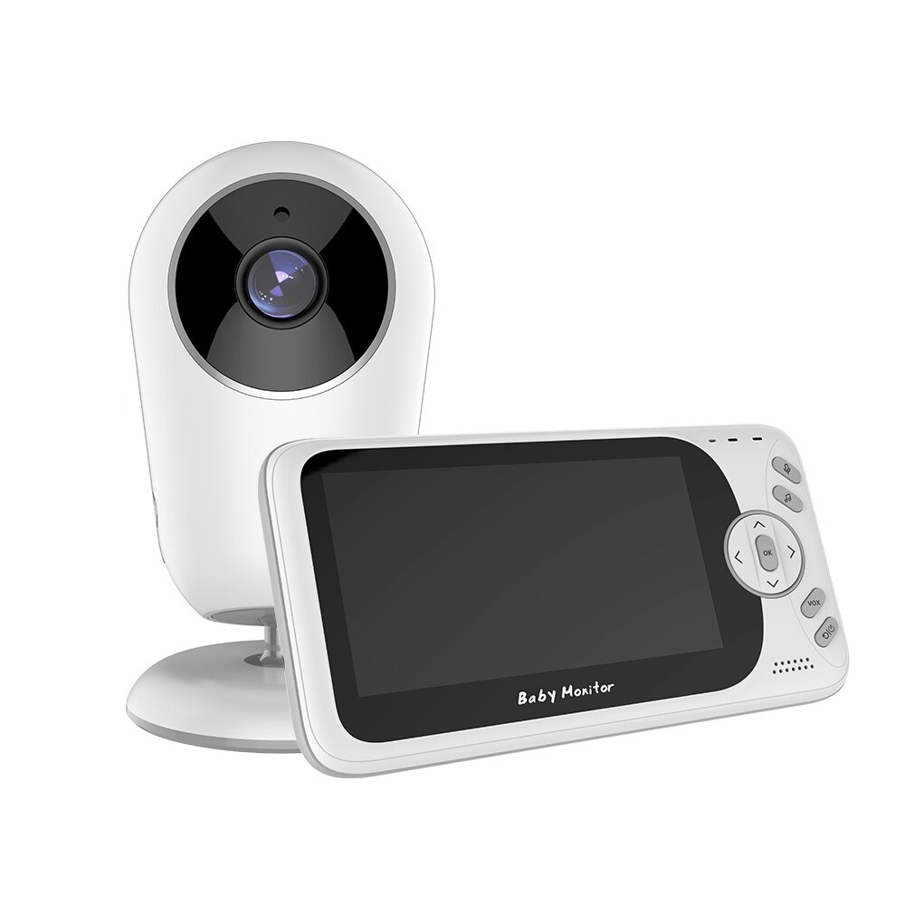 MONITOR CASTLETEC BEBÉ 4.3 PULGADAS CON PARLANTE Y MICROFONO VB608 BLANCO - 2