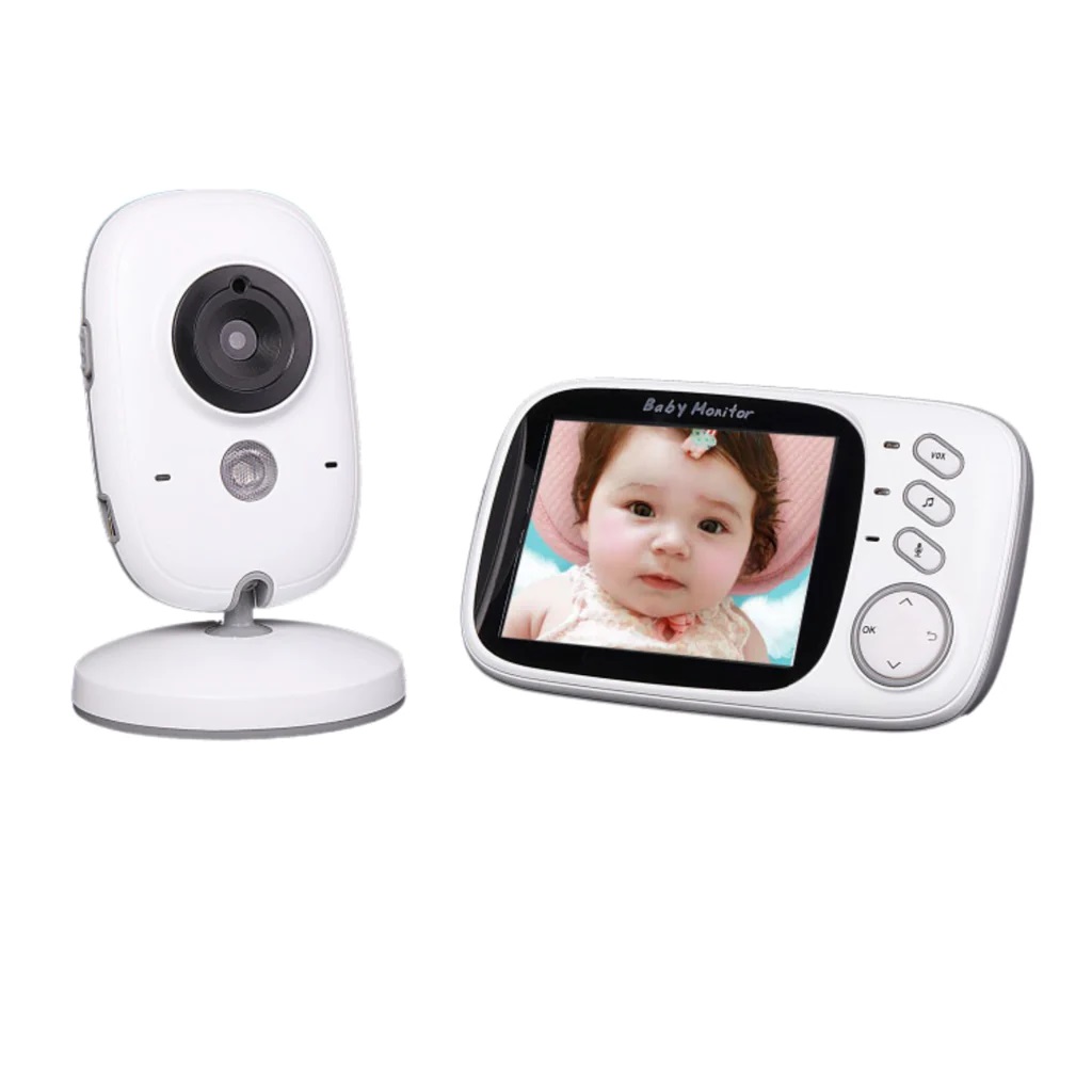 MONITOR CASTLETEC BEBÉ INALÁMBRICO 3.2 PULGADAS AUDIO Y VISIÓN NOCTURNA VB603 BLANCO - 1