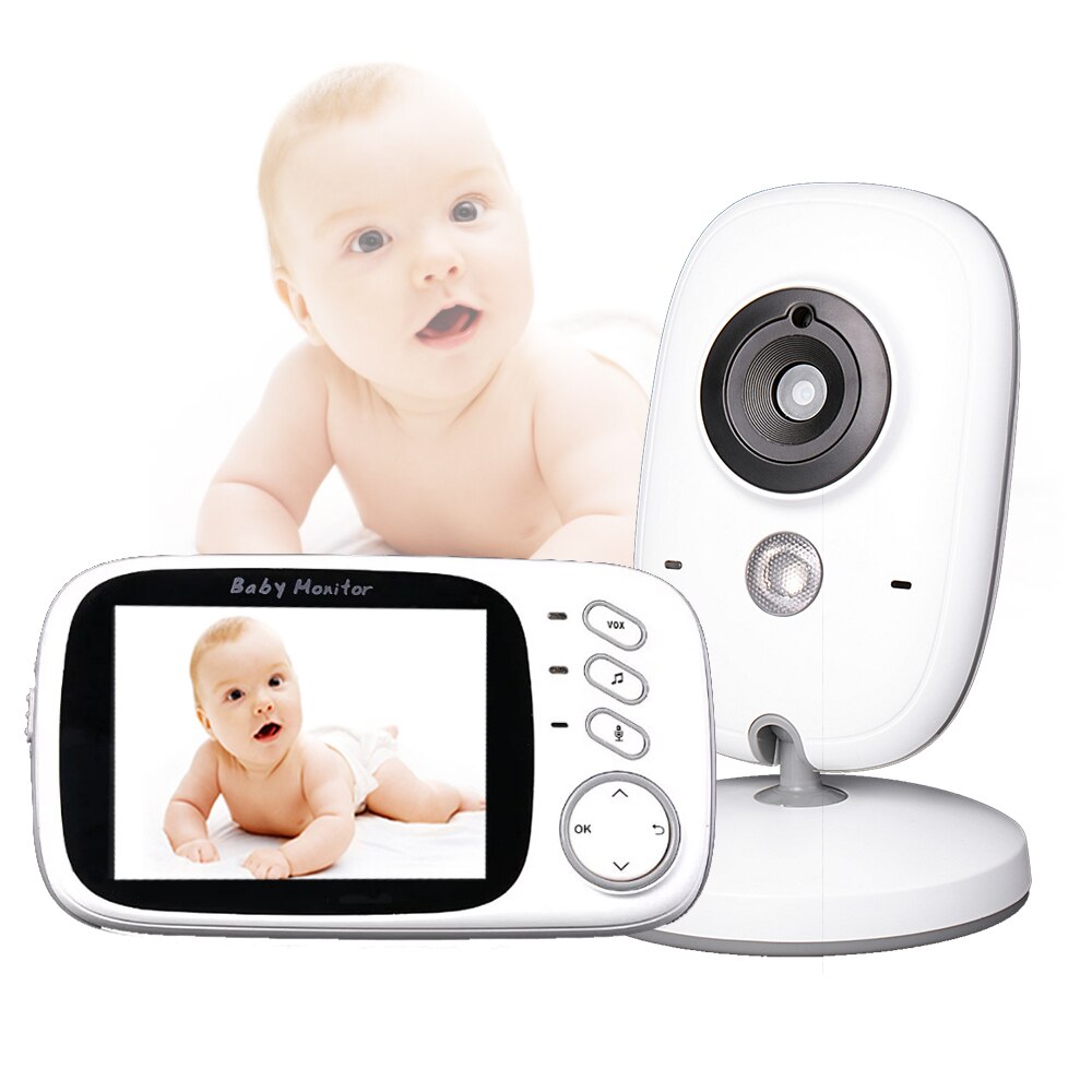 MONITOR CASTLETEC BEBÉ INALÁMBRICO 3.2 PULGADAS AUDIO Y VISIÓN NOCTURNA VB603 BLANCO - 3