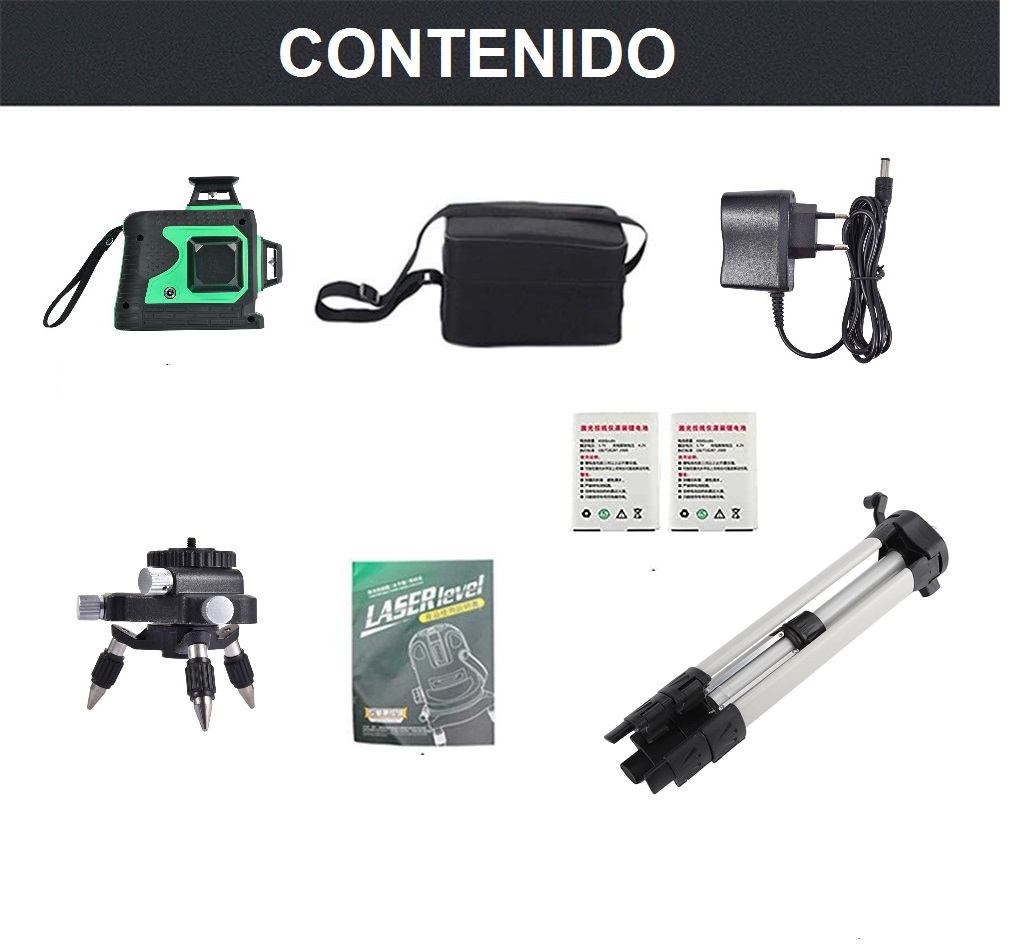 NIVEL CASTLETEC CONSTRUCCIÓN LÁSER 12 LÍNEAS 360 TQ12 + TRÍPODE 1.2 M - 4