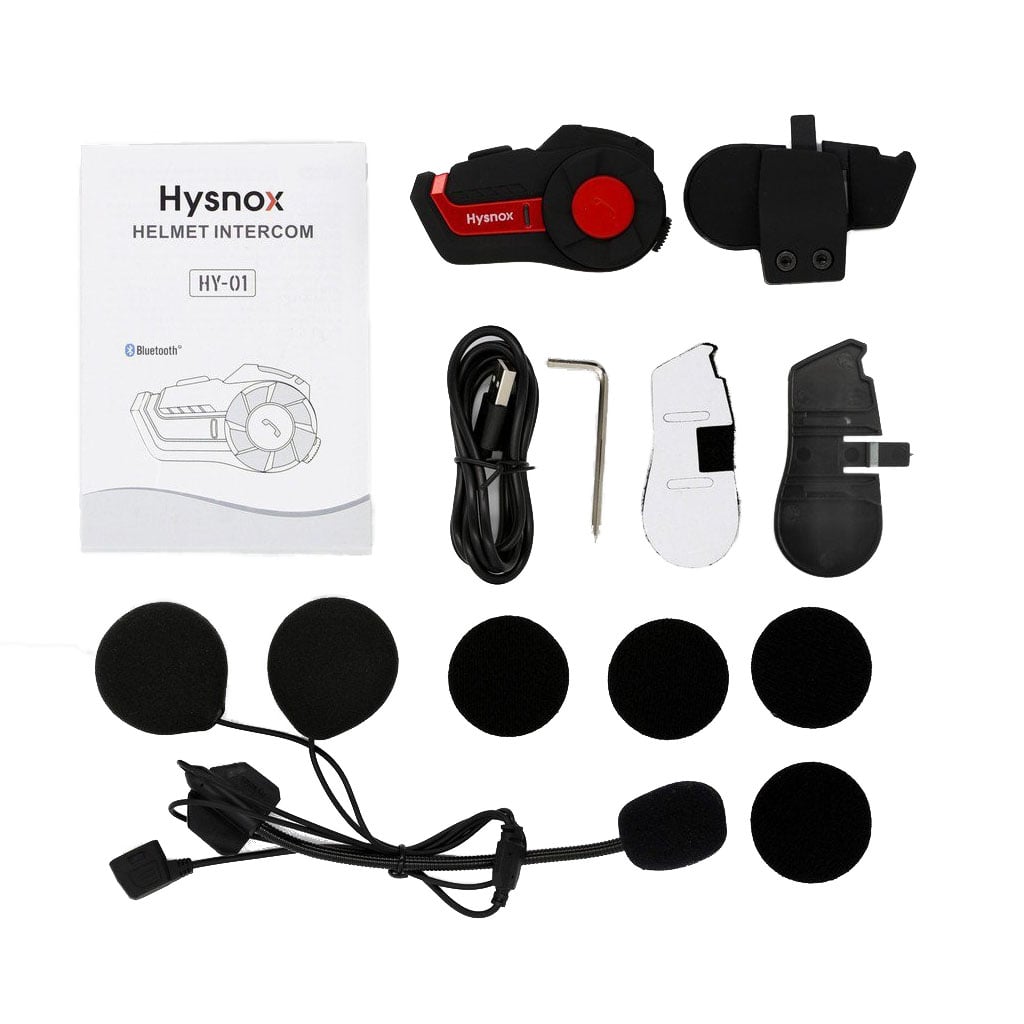 INTERCOMUNICADOR BLUETOOTH PARA MOTOCICLISMO HYSNOX HY-01 1000M - 4