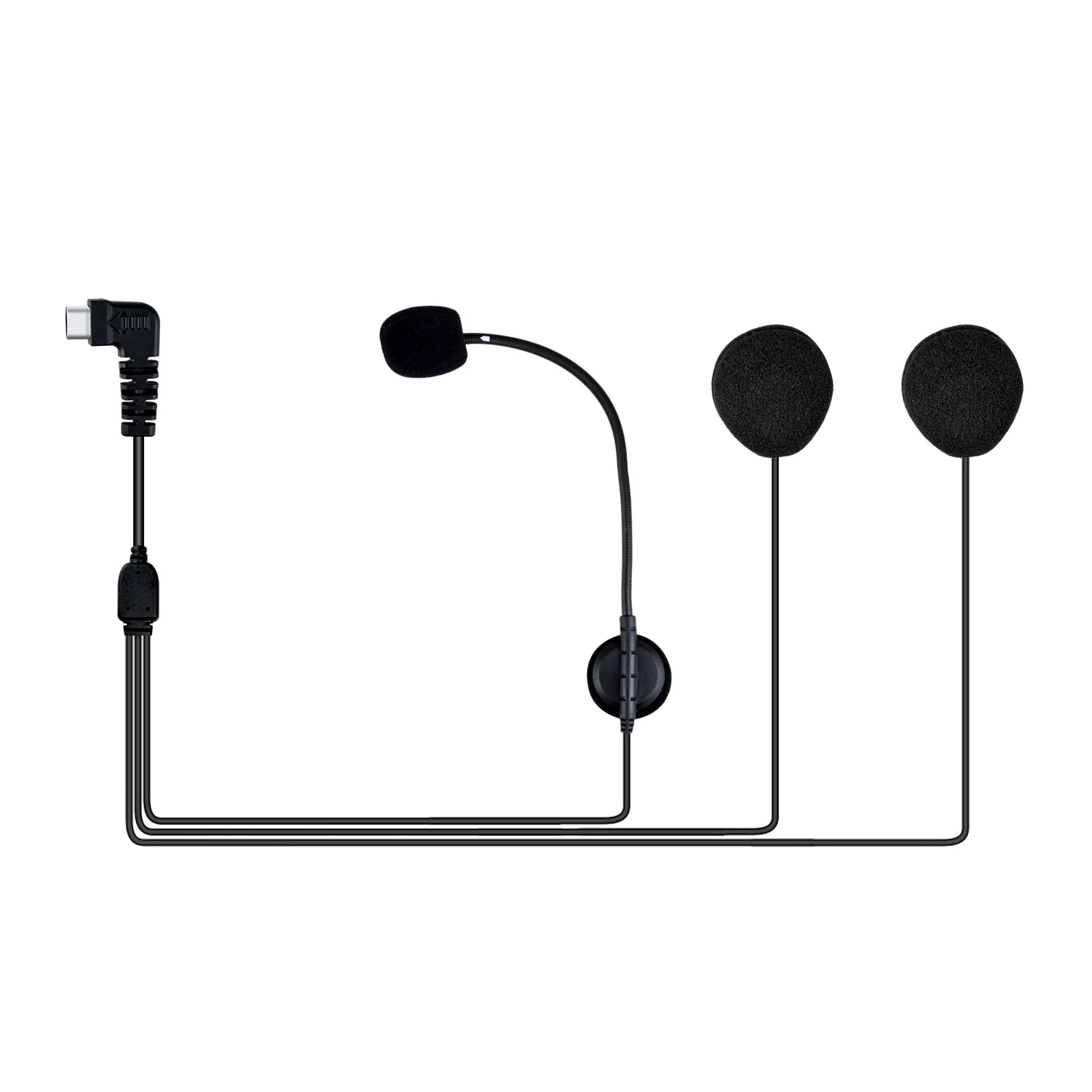 SET AUDÍFONOS CASTLETEC INTERCOMUNICADOR BT-S2 BT-S3 MOTOCICLISMO BLUETOOTH CONECTOR TIPO C - 4