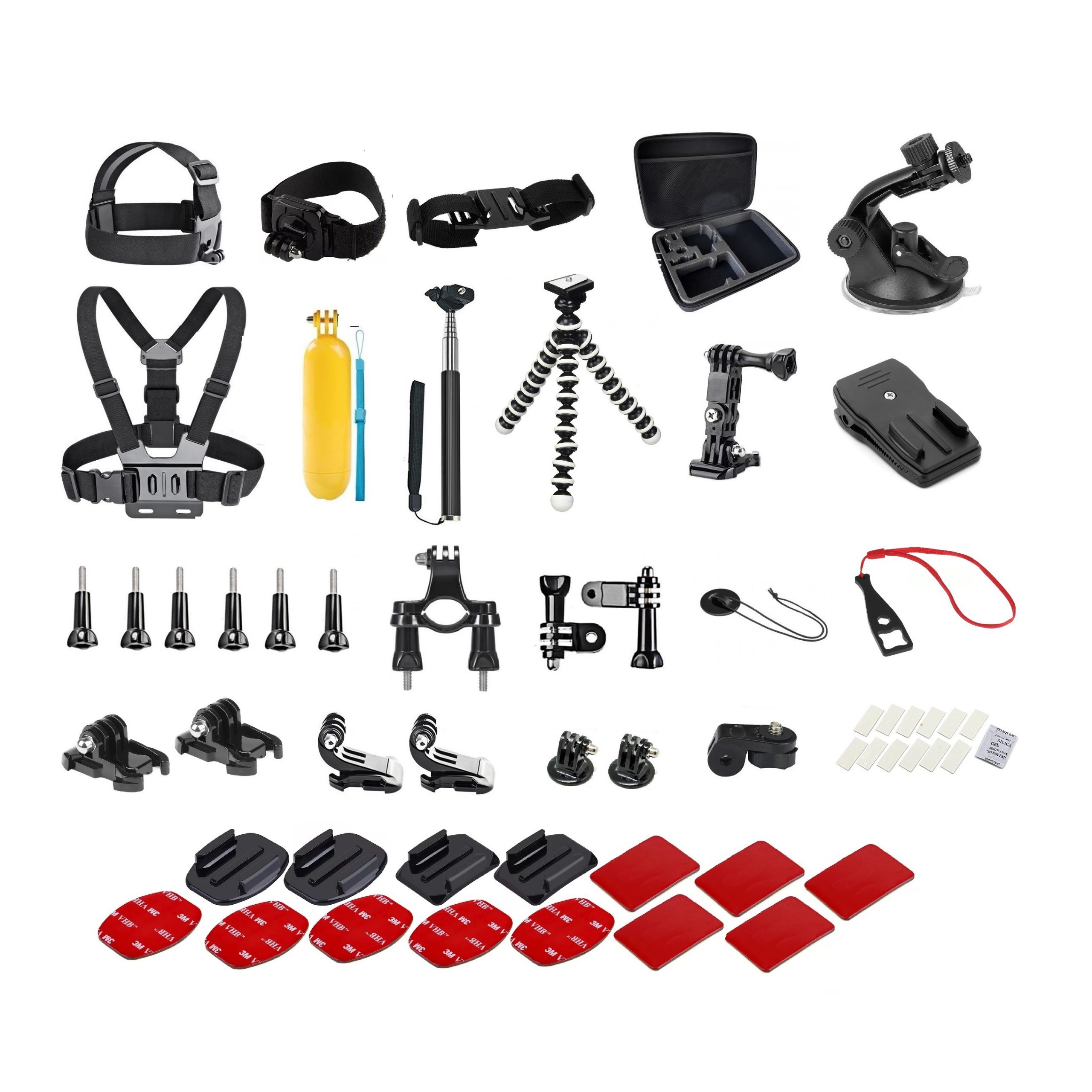 KIT DE ACCESORIOS CASTLETEC PARA CAMARA DEPORTIVA 46 PIEZAS - 1