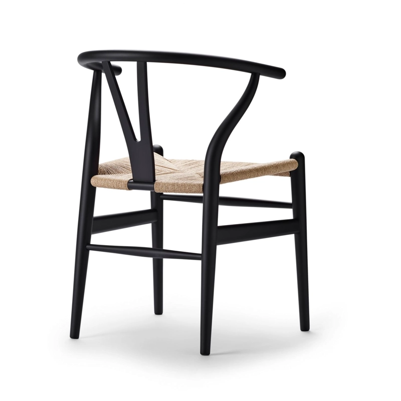 SILLAS CASTLETEC LF9-01 MADERA NATURAL PACK 4 WISHBONE ASIENTO CUERDA - 5