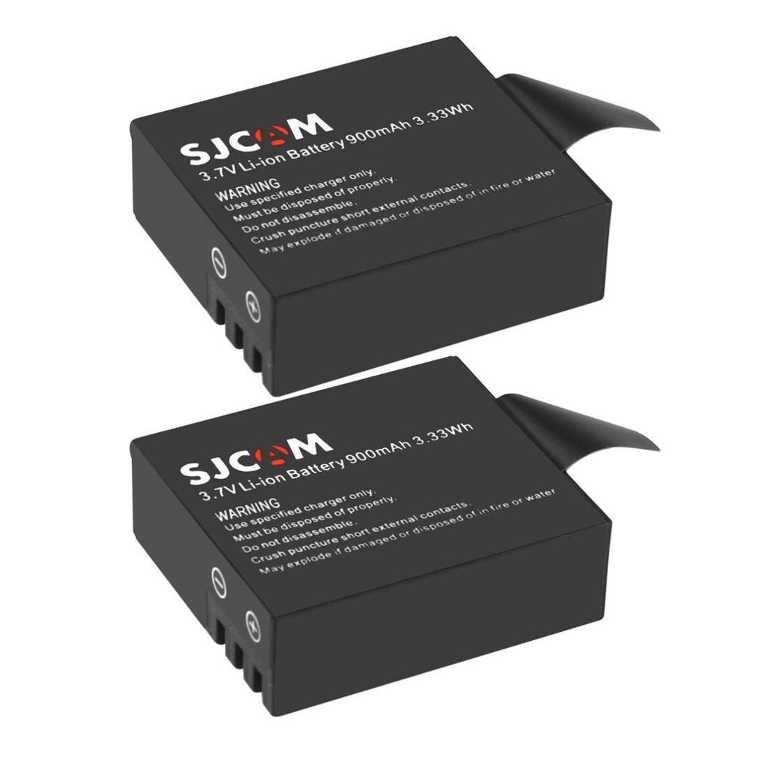 PACK 2 BATERIAS DE LITIO SJCAM 900MAH PARA CÁMARA DEPORTIVA SJ4000/SJ5000 - 2